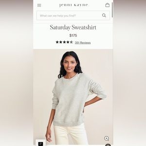 Jenni Kayne heather grey sweatshirt